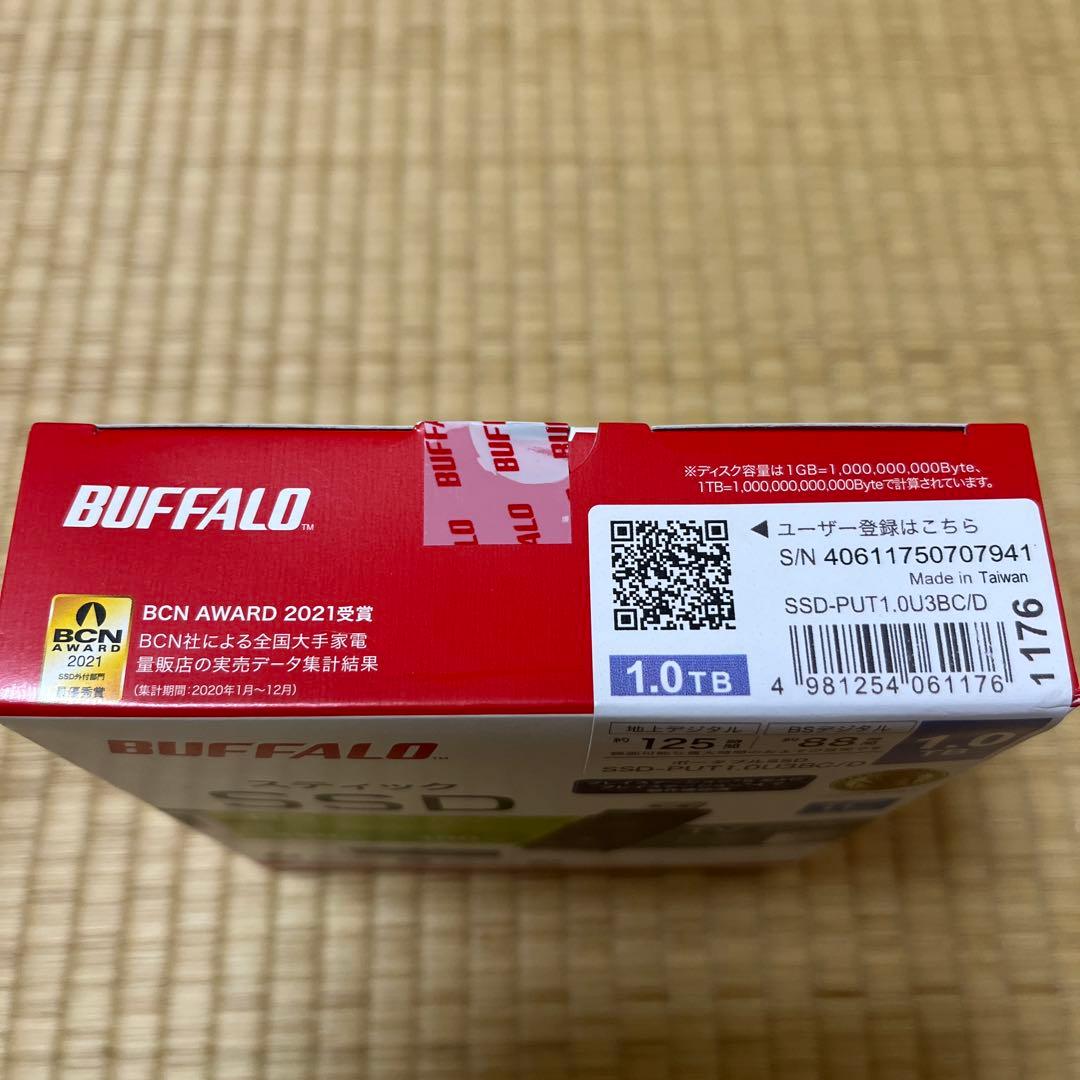 外付けハードディスク・ドライブ BUFFALO SSD-PUT1.0U3BC/D 1TB