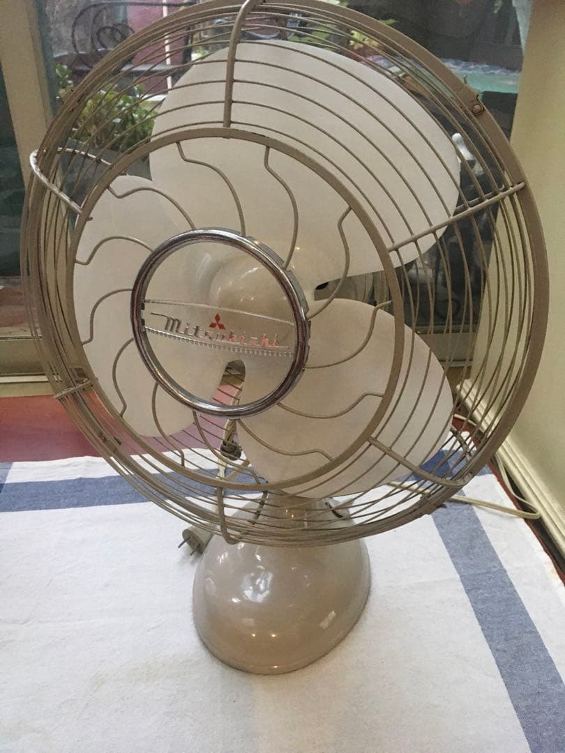 値下げ　卓上　扇風機 　三菱電機　レトロモダン　昭和モダン　インテリア