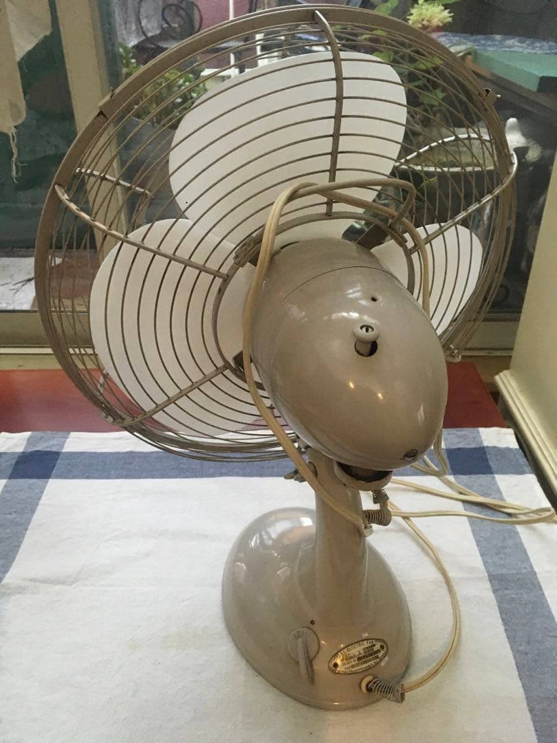 値下げ　卓上　扇風機 　三菱電機　レトロモダン　昭和モダン　インテリア