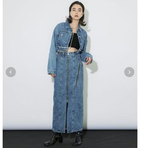 新品級✨️ユナイテッドトウキョウ ベルティカルデニムスカート 2