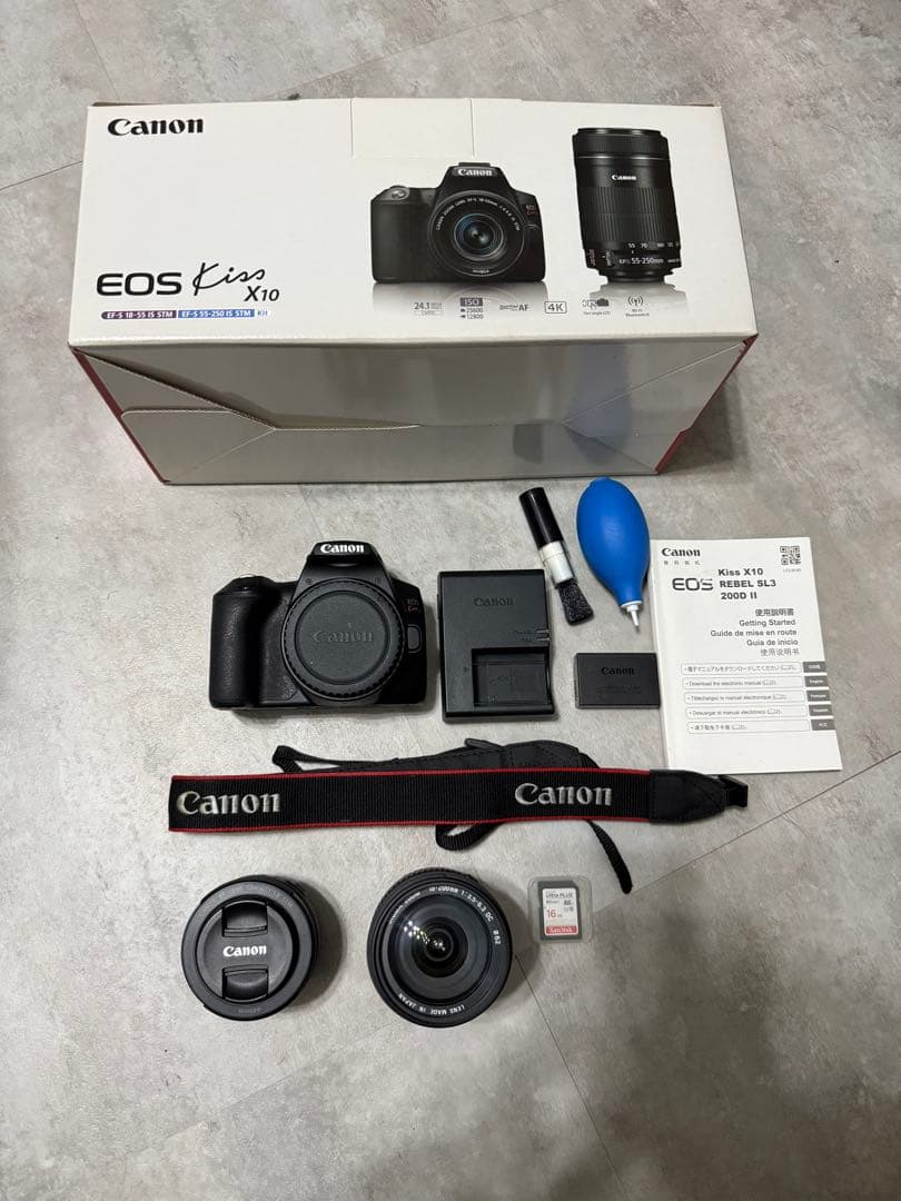 Canon EOS Kiss X10デジタル一眼レフ レンズセット