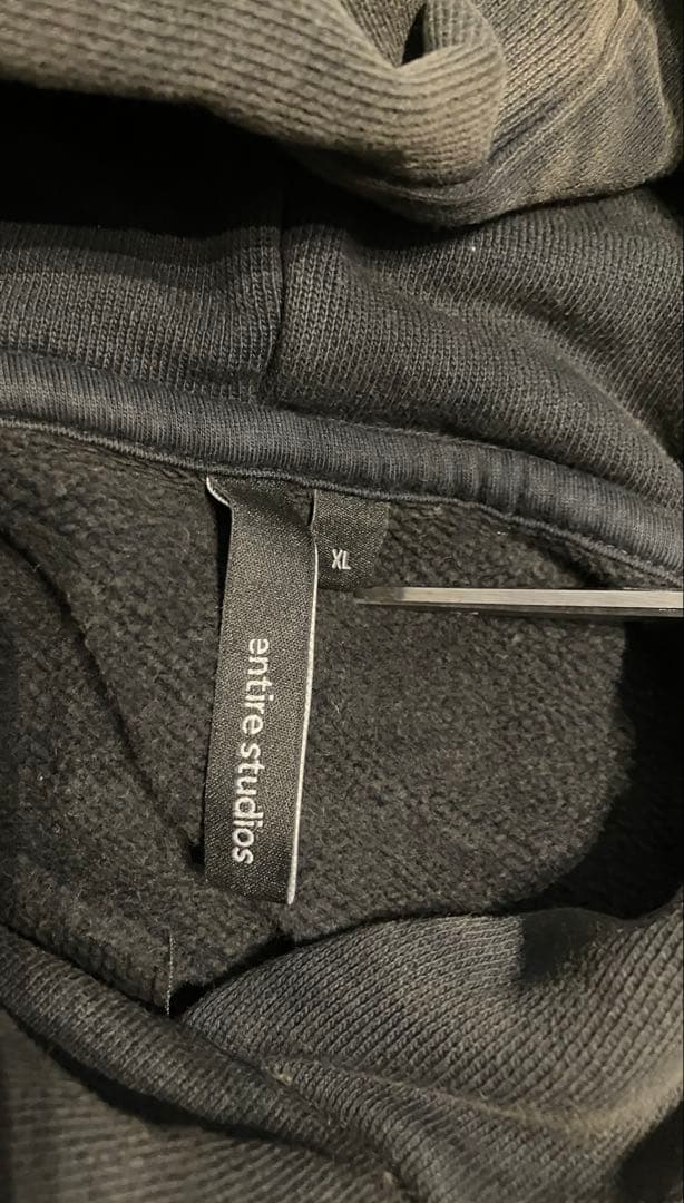 entire studios パーカー ベビーウェイトフーディー スウェット