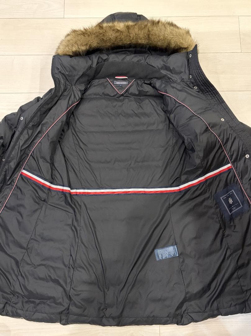 ■【美品】 ／ロング黒ダウンコート／レディースMサイズ