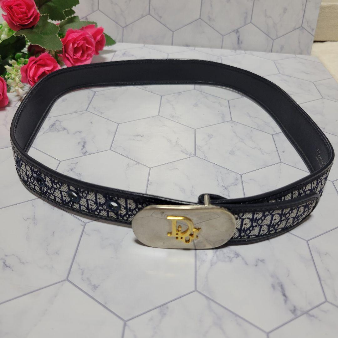Dior　オブリーク　ジャガード　ロゴマーク総柄ベルト
