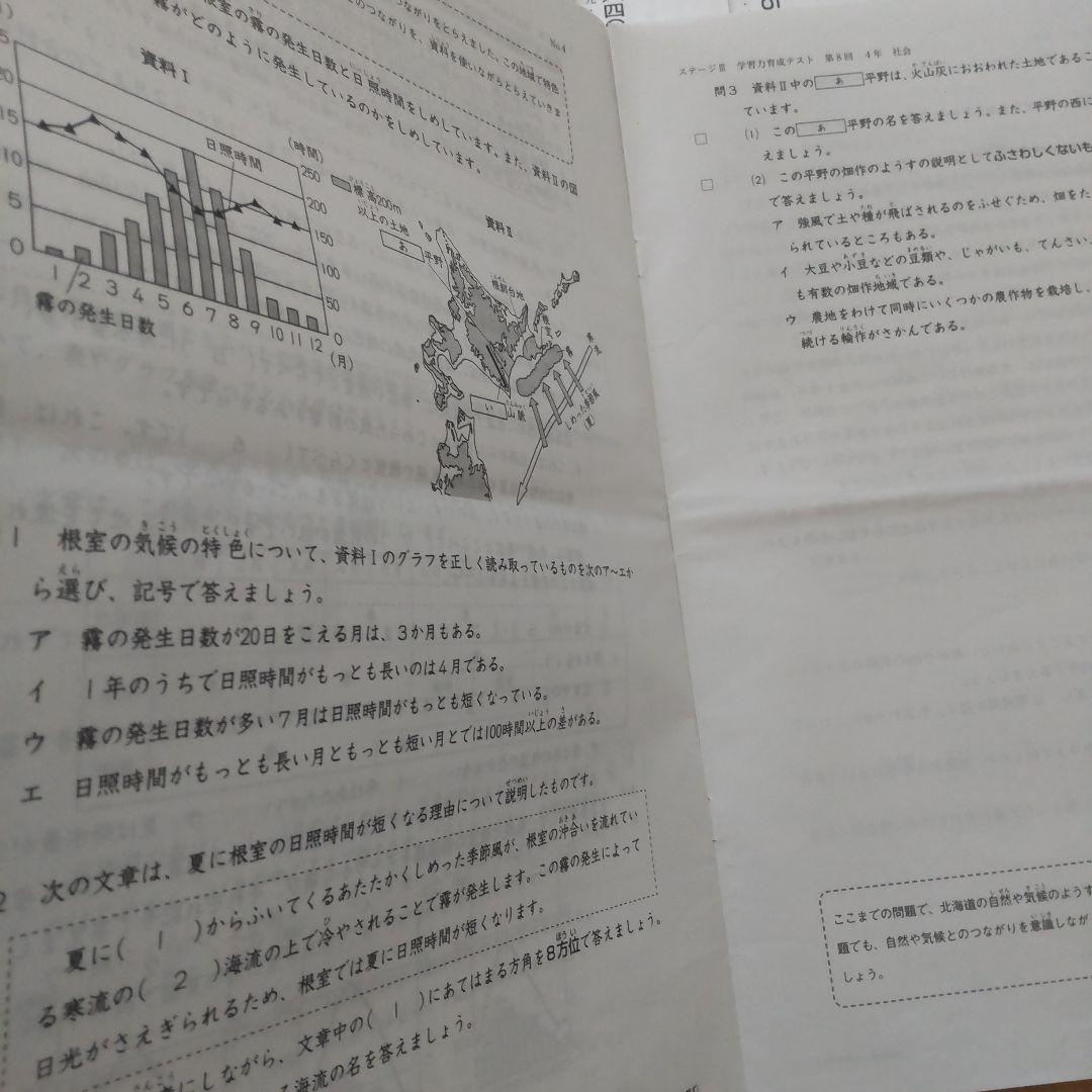 【日能研】2024年度 小4 後期 学習力育成テスト第1回〜第8回