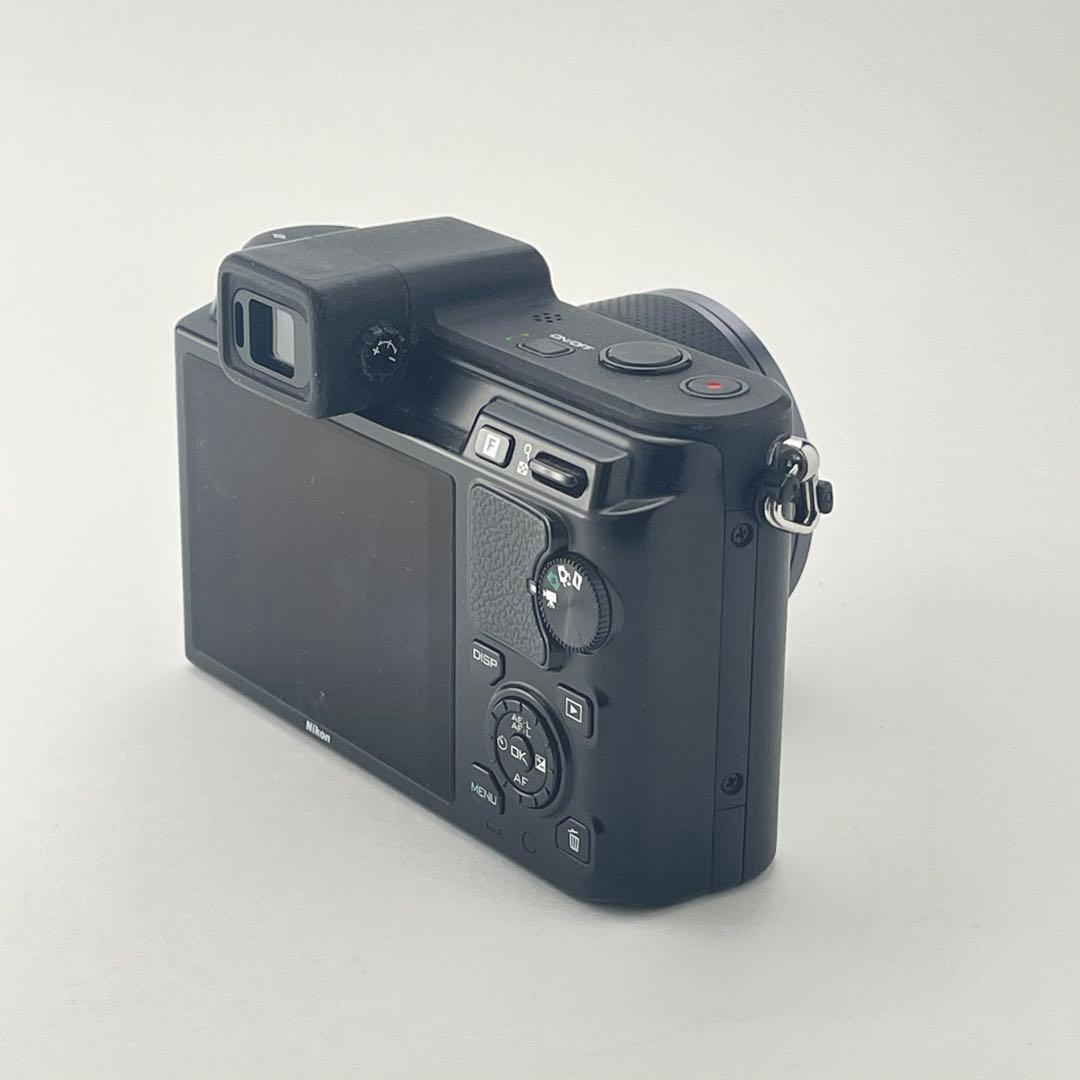 【ファインダー綺麗・返品保証】Nikon1 V1 ブラック 標準レンズキット