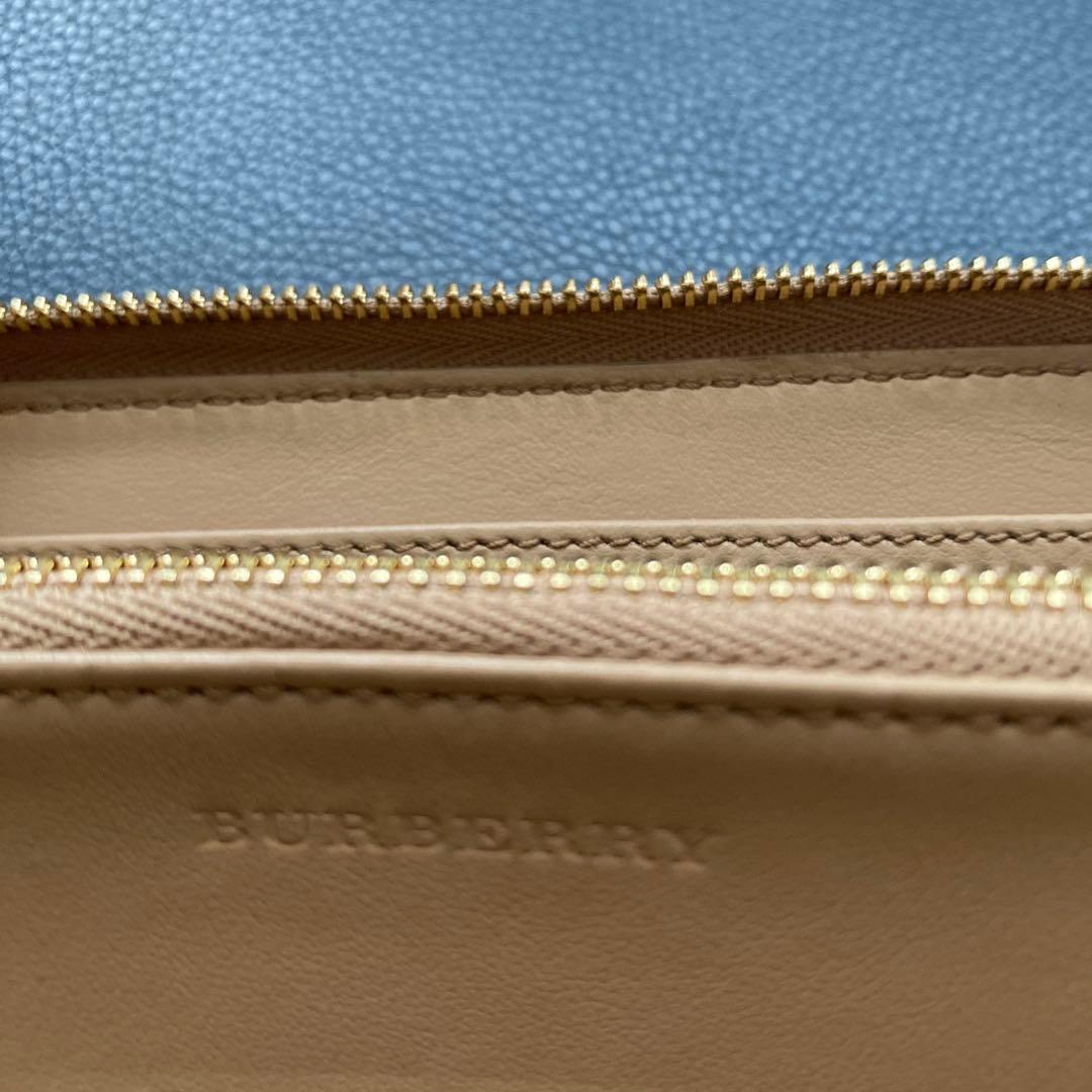 BURBERRY チェック柄 長財布