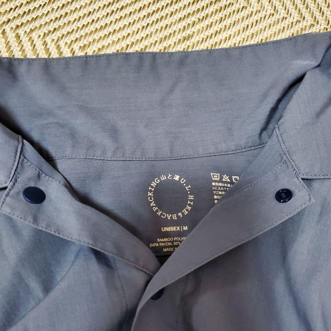 山と道 バンブーシャツ BANBOOshirt UNISEX M ブルーグレー