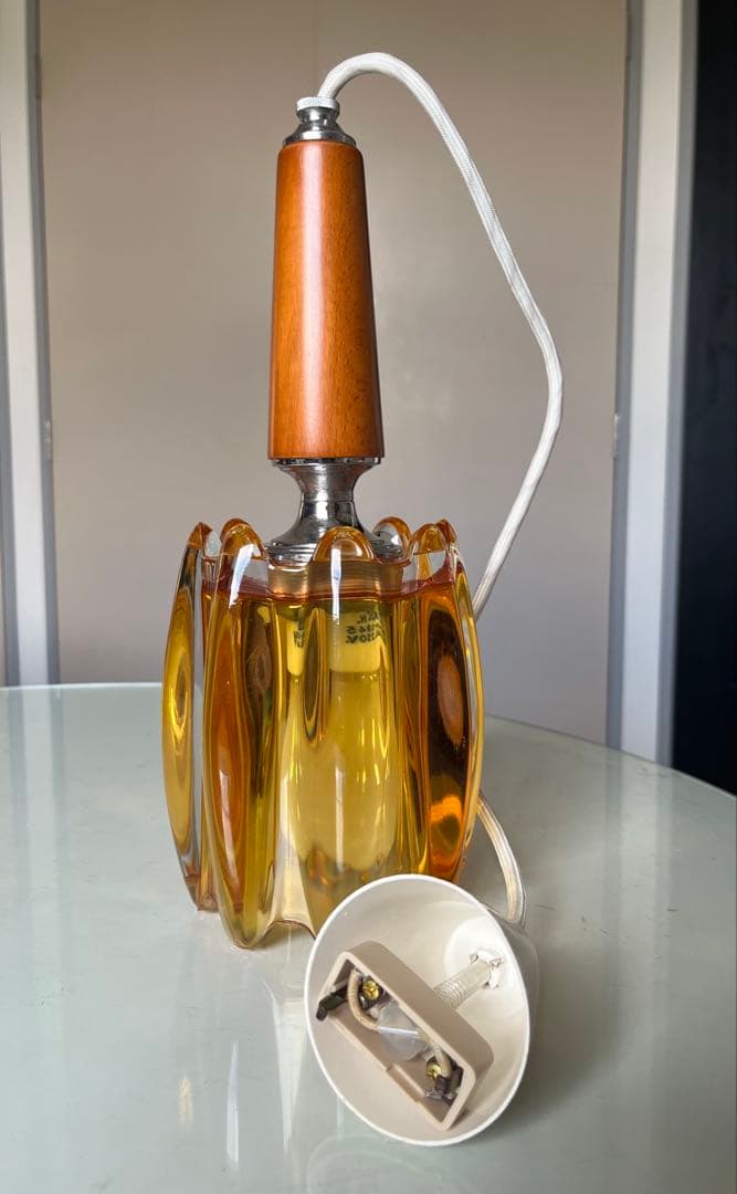 ヴィンテージ　70's ペンダントランプ　ミッドセンチュリー レトロモダン