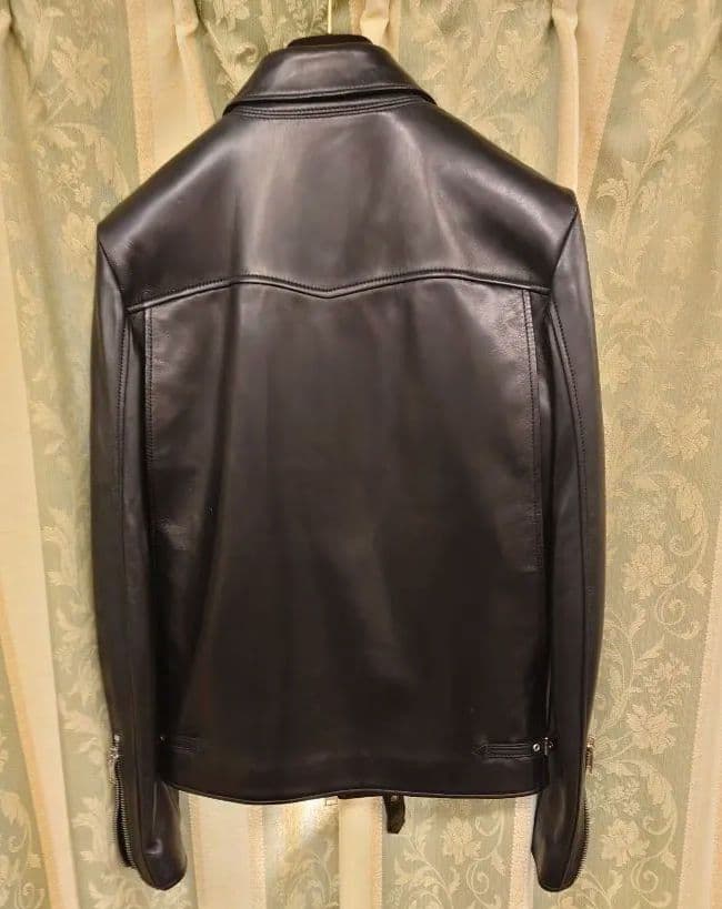 【46・エディ期】SAINT LAURENT ラムレザー キース型 黒 極美品