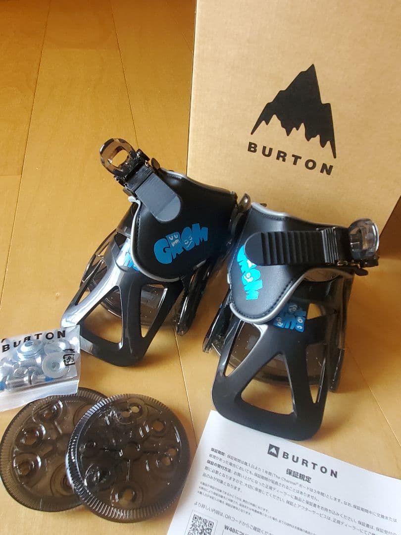 キッズ Burton ミニグロム ディスク スノーボードバインディング
