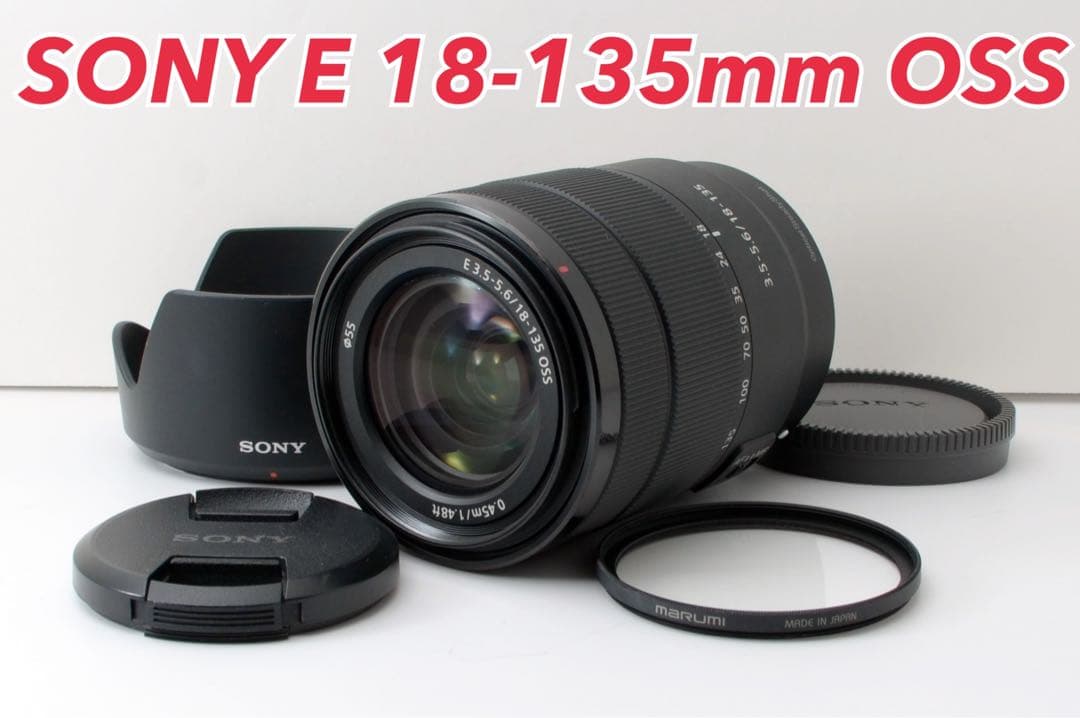 ★SONY E 18-135mm OSS★美品●付属品多数●人気レンズ