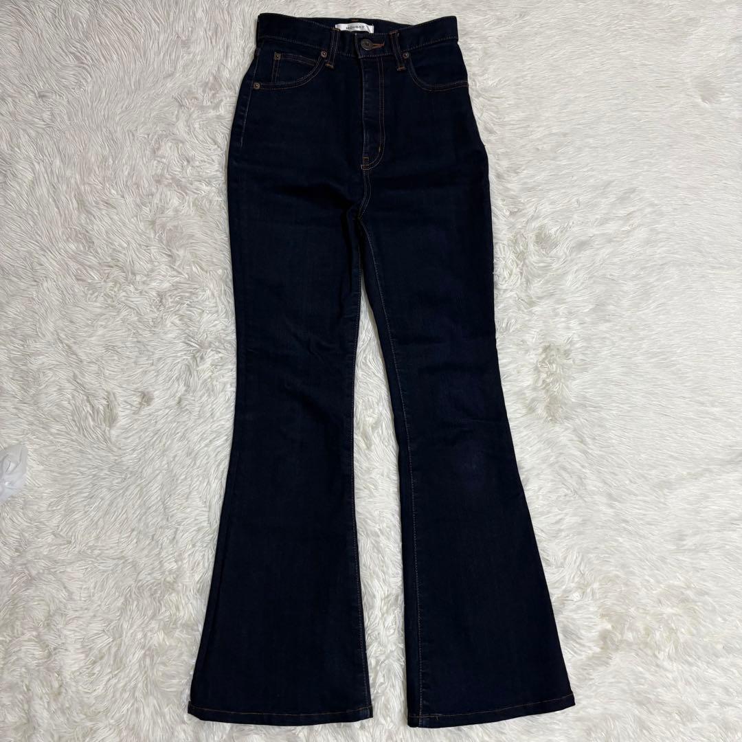 MOUSSY MVS FLARE フレア デニム レディース 濃紺 24