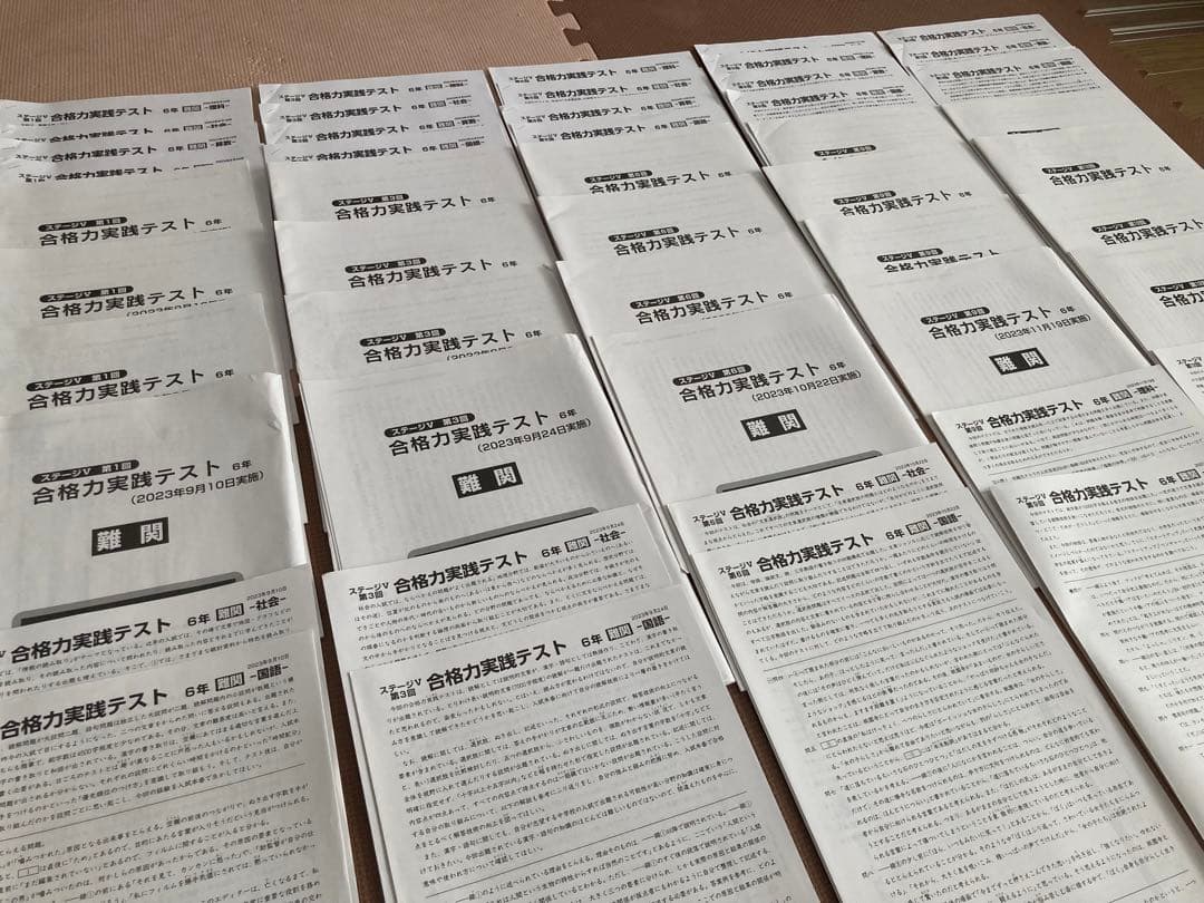 よっしー【難関】6年日能研合格力実践テスト、育成テスト