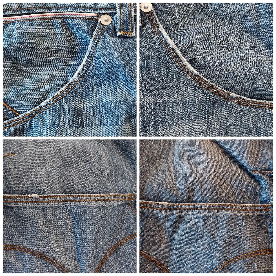 リーバイス エンジニアード ジーンズ W36 00s 青 古着 立体 18586