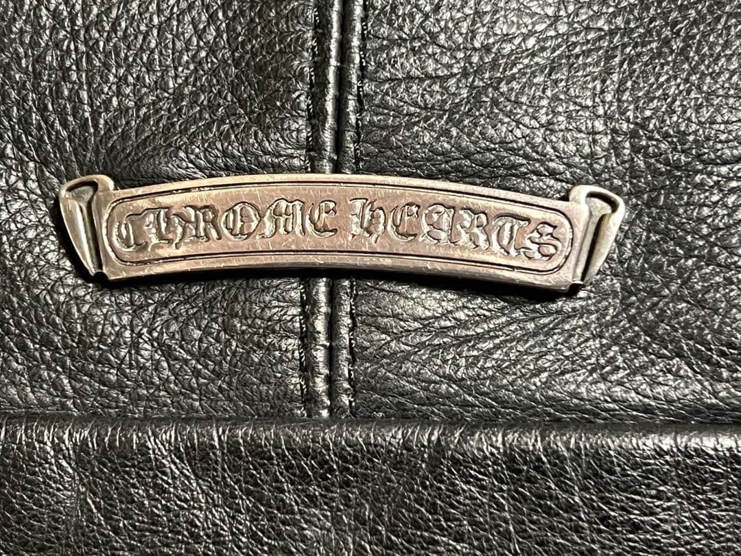 クロムハーツ スナットパックXL　一番大きいサイズ　ショルダーバッグ 黒革