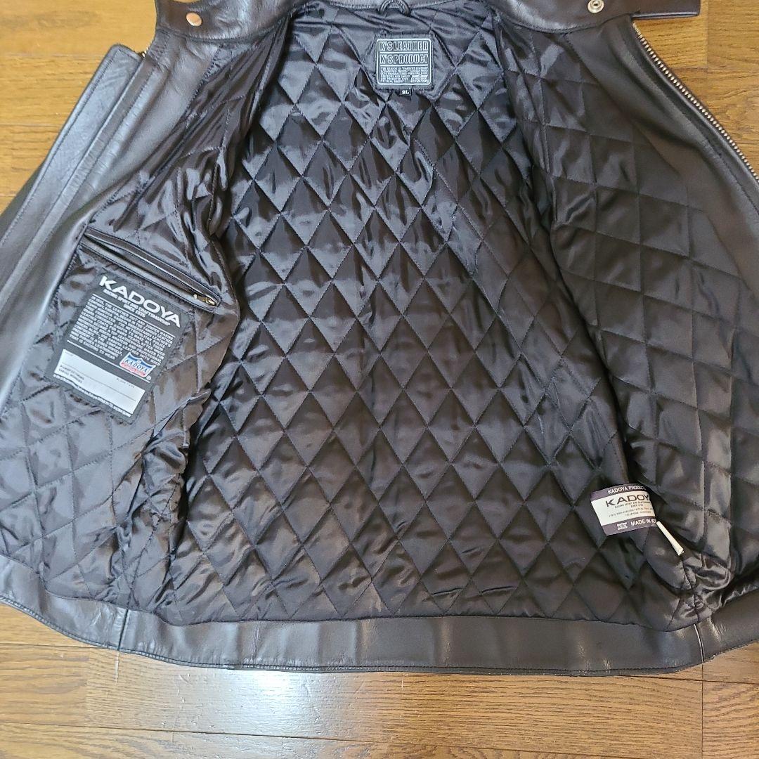 カドヤ　シングルライダースジャケット3L