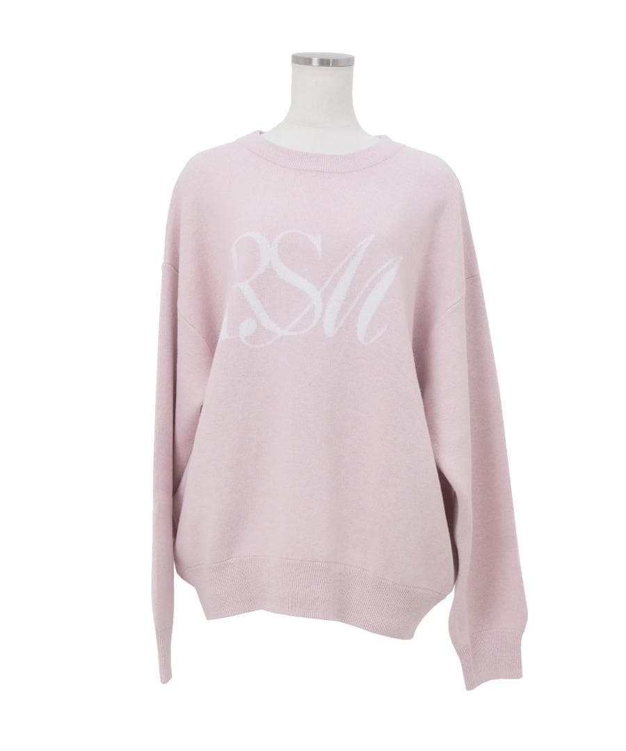 【新品】ロゼミューズ Over sized logo jaquard knit