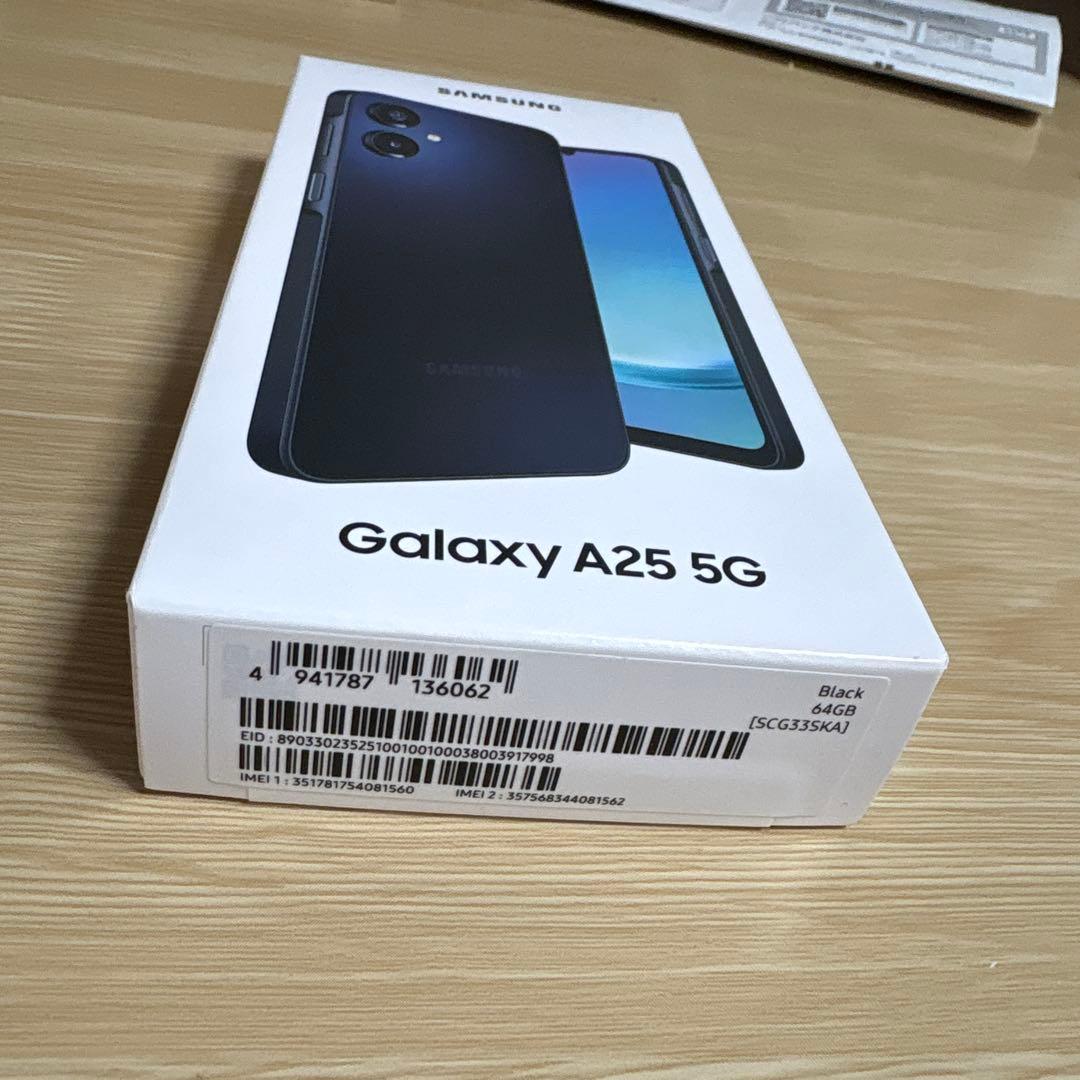 即購入◯Samsung Galaxy A25 5G ブラック