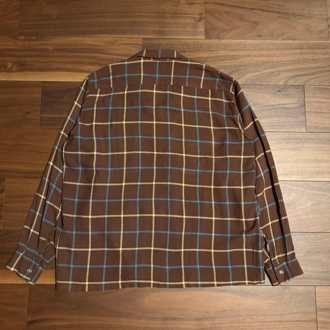 50s 60s Mac Phergus レーヨンシャツ　ビッグサイズ　茶