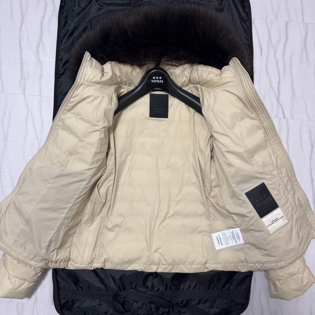 XL✨22年タグ付 タトラス 全面ナイロン ヴァレナ ダウンジャケット ファー