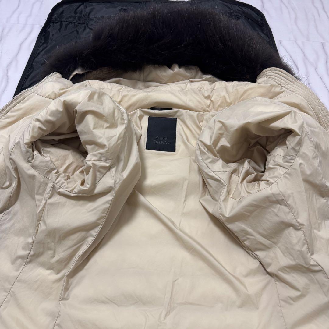 XL✨22年タグ付 タトラス 全面ナイロン ヴァレナ ダウンジャケット ファー