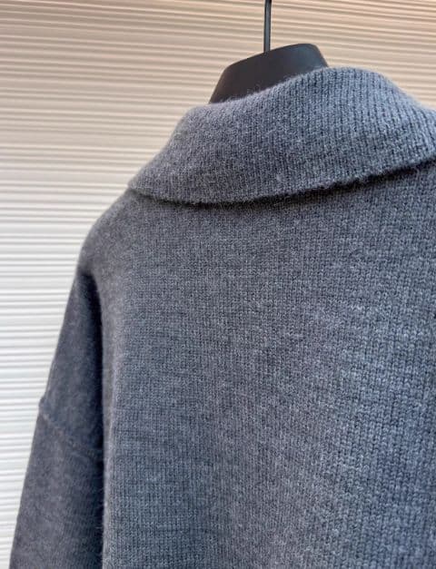 ♡AMI PARIS♡ グレー ハート A 刺繍 ポロニットM