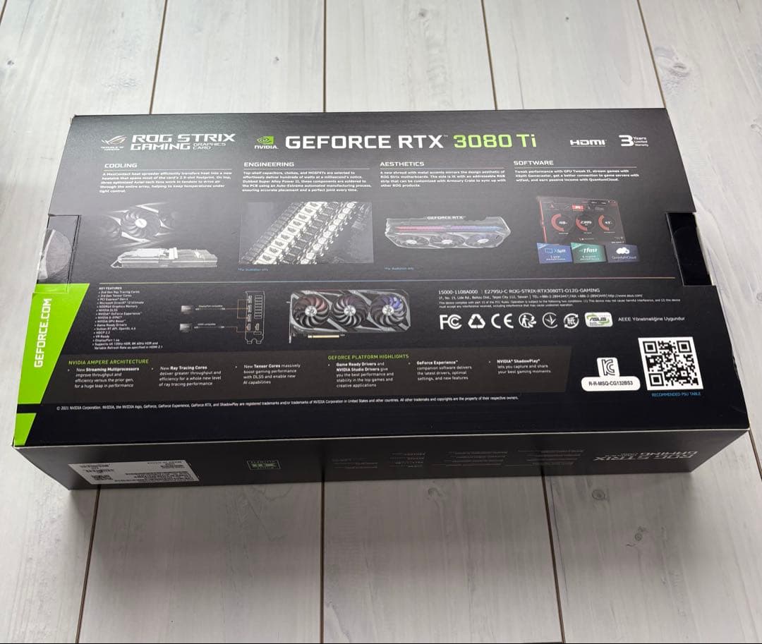グラフィックボード・グラボ・ビデオカード ASUS ROG STRIX GeForce RTX 3080 Ti OC