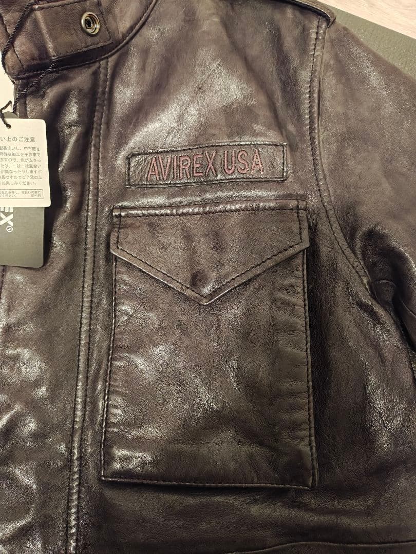 AVIREX ビンテージブラック レザージャケット M
