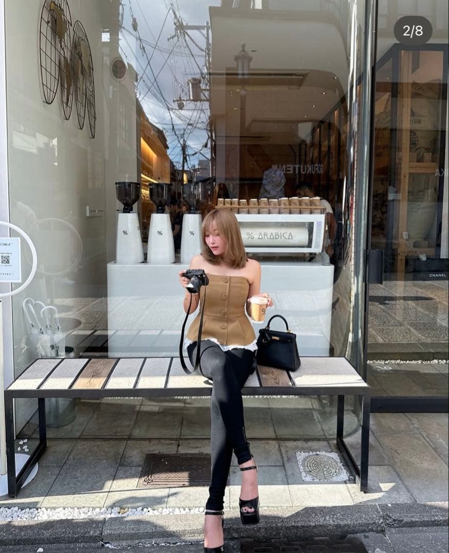 sheller シェリエ　レースビスチェ