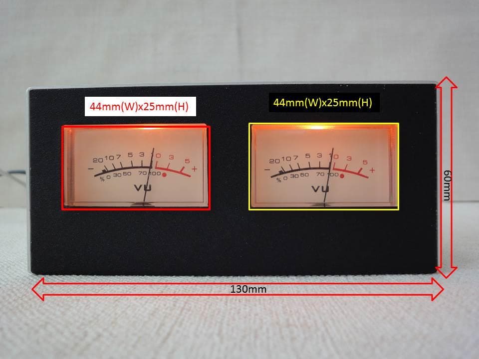 自作ステレオVUメーター212号機（新品未使用コンパクトタイプ）