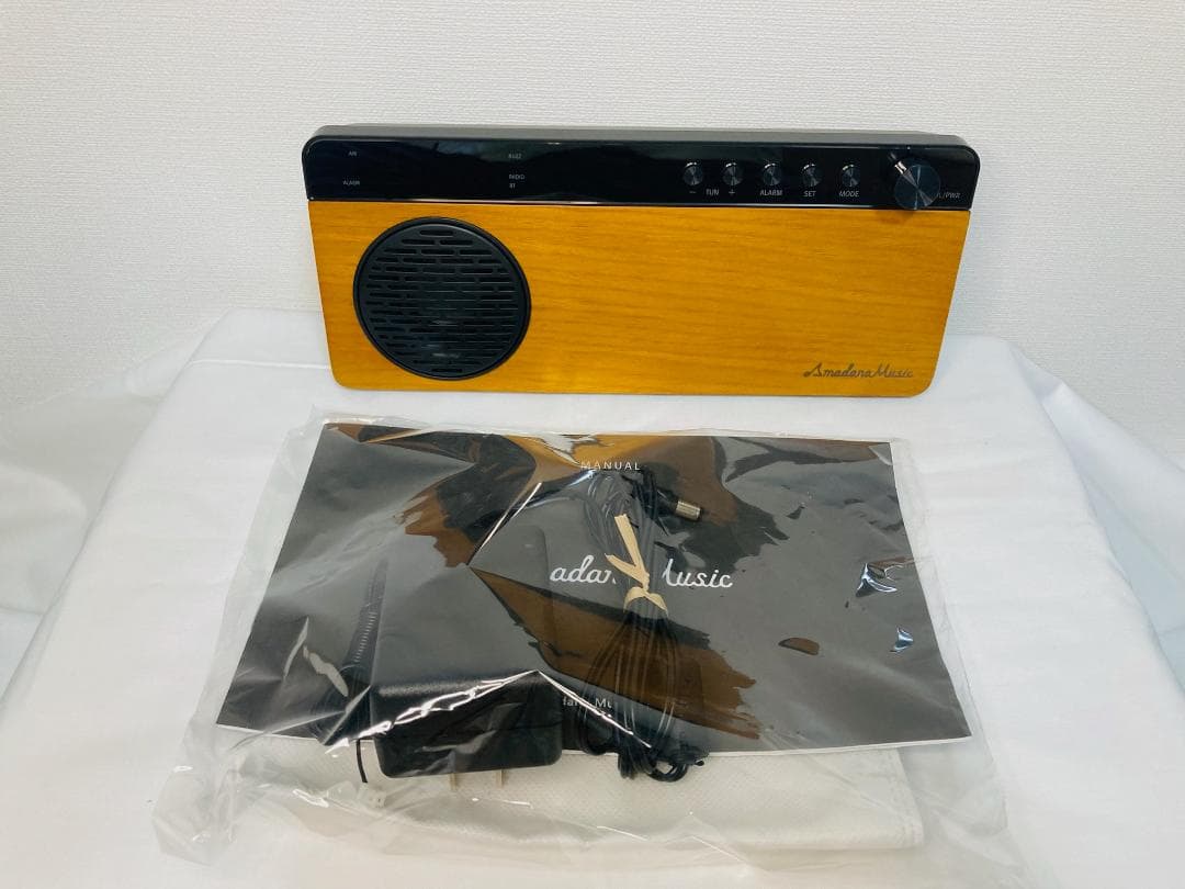 【極美品】Amadana UVZZ-10065 ワイヤレス スピーカーFMラジオ