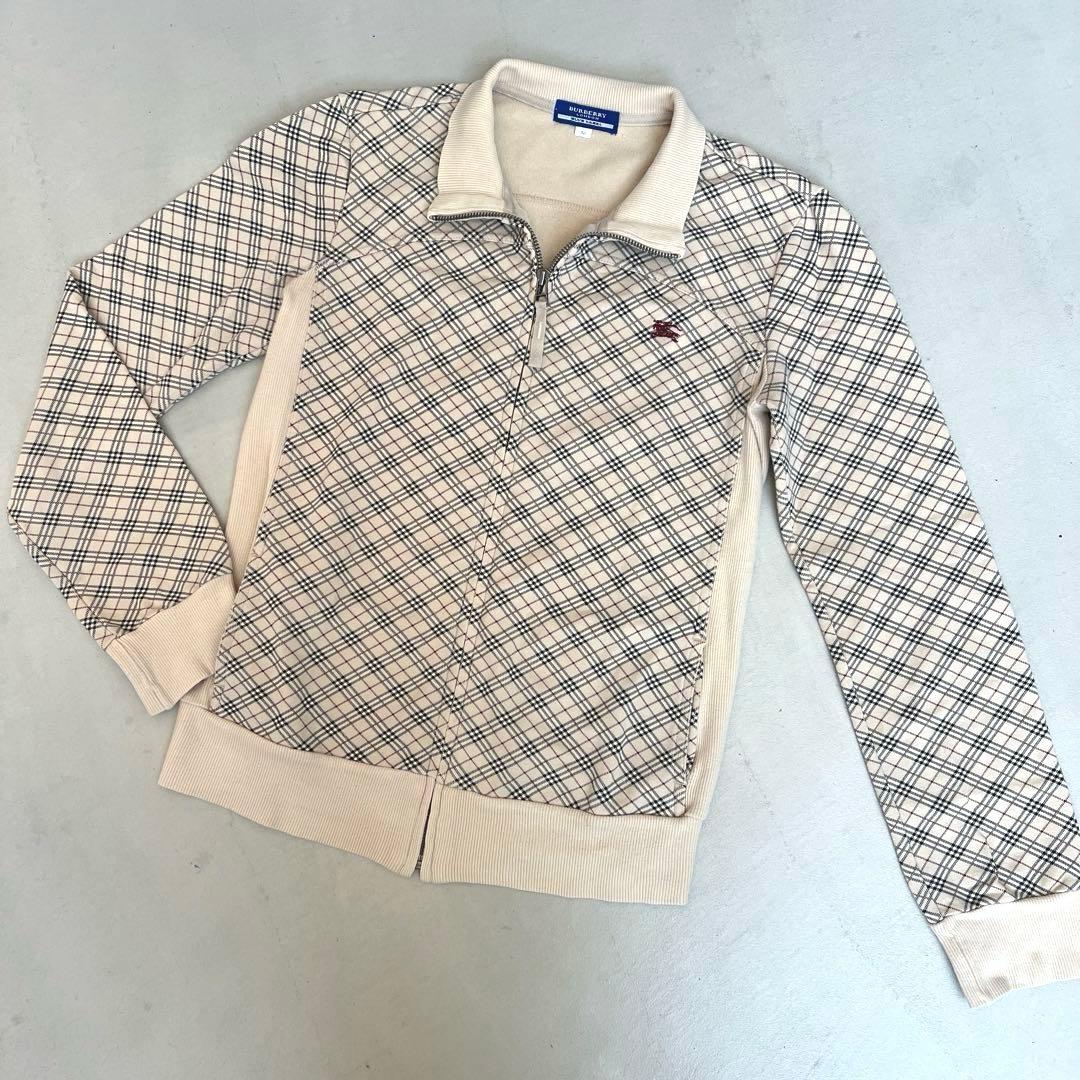 バーバリーブルーレーベル　ジップアップジャケット ノバチェック y2k