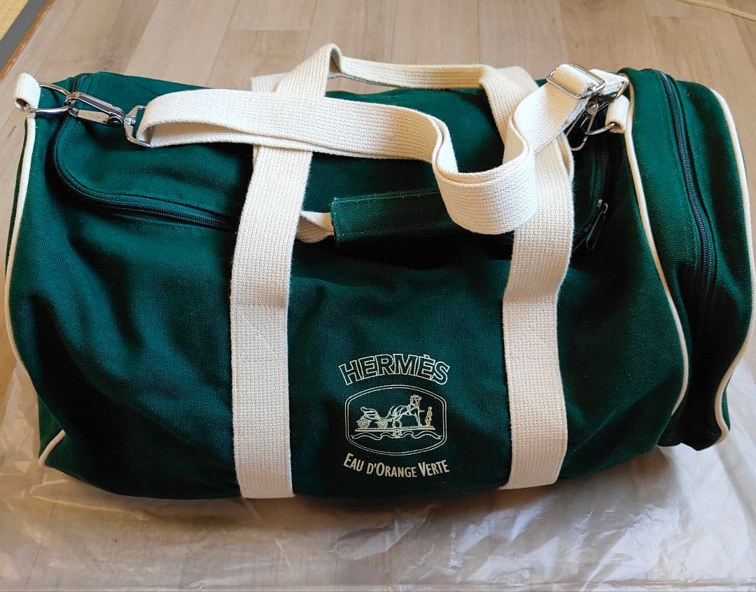 エルメス キャンバスボストンバッグ