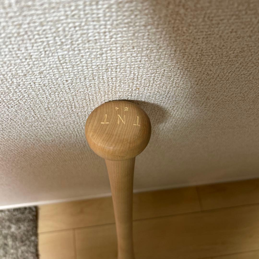 Mizuno B4 木製バット 黒/ナチュラル トルピードバット　魚雷バット