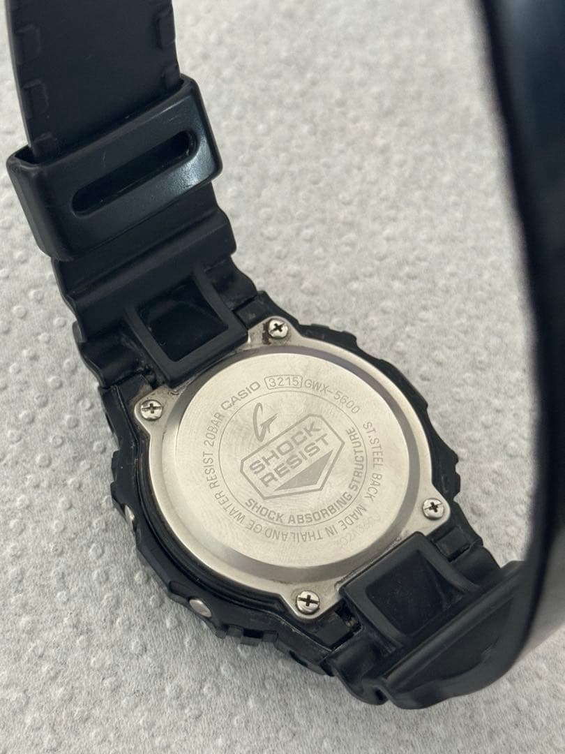 CASIO【G-SHOCK】GWX-5600 電波ソーラー ブラック 腕時計 ◎