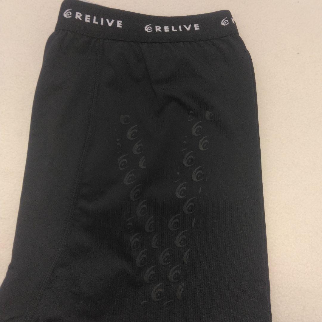 新品同様品　RELIVEリライブ 半袖シャツ•スパッツ 上下セット L ブラック