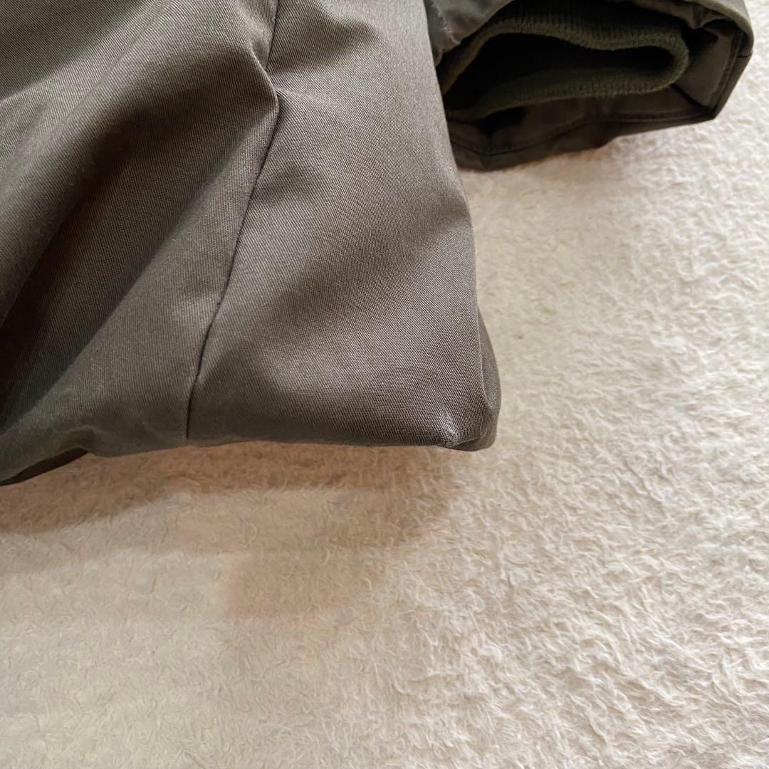 【近年モデル】WOOLRICH 　ロングダウンコート　ラビットファー　カーキ　M