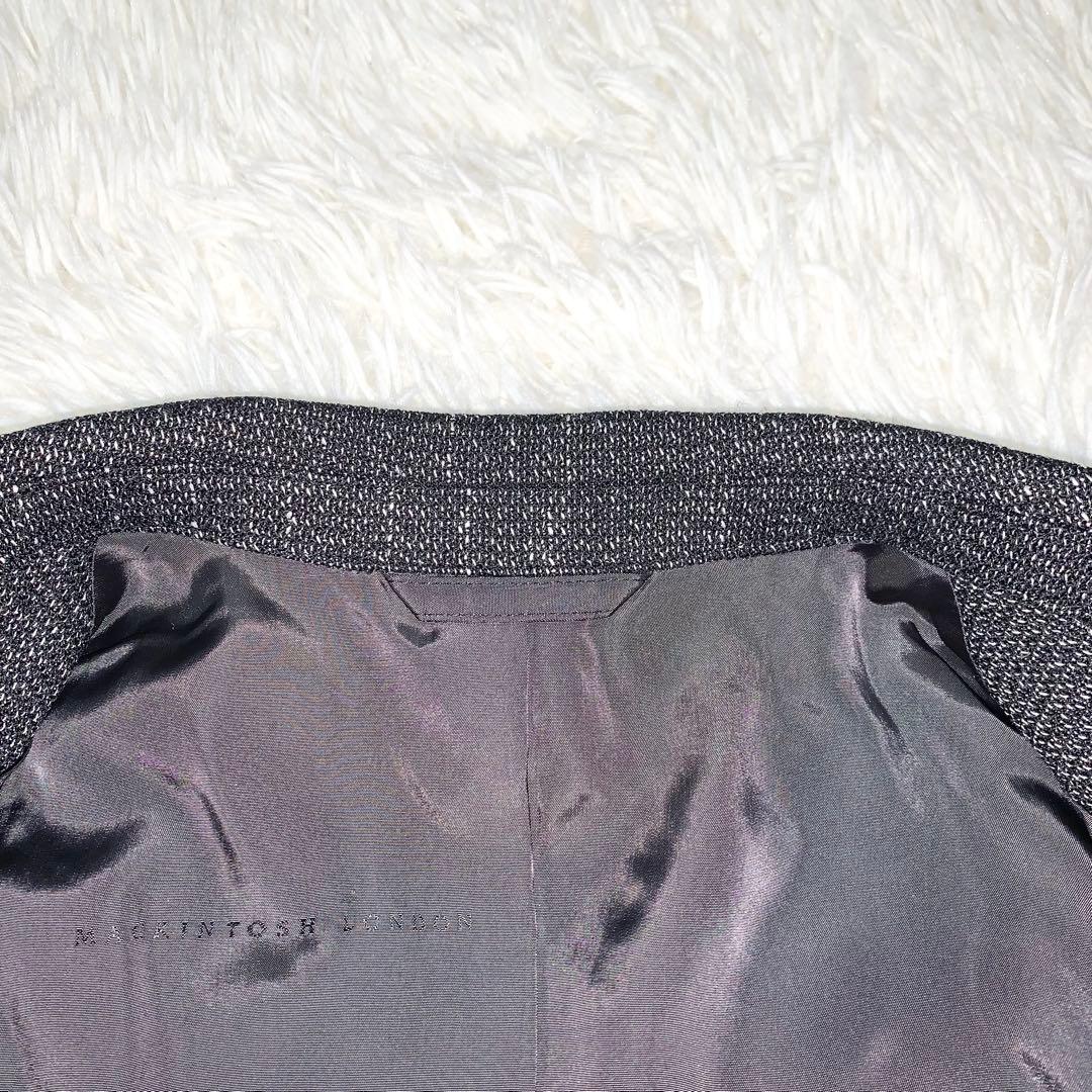 極美品 マッキントッシュロンドン セットアップ パンツスーツ ストレッチ 霜降り