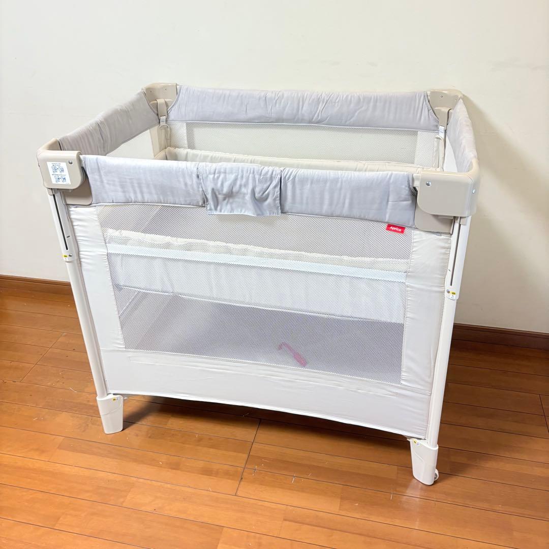 【美品・付属品完備】アップリカ ココネルエアープラスAB ホワイトベージュ