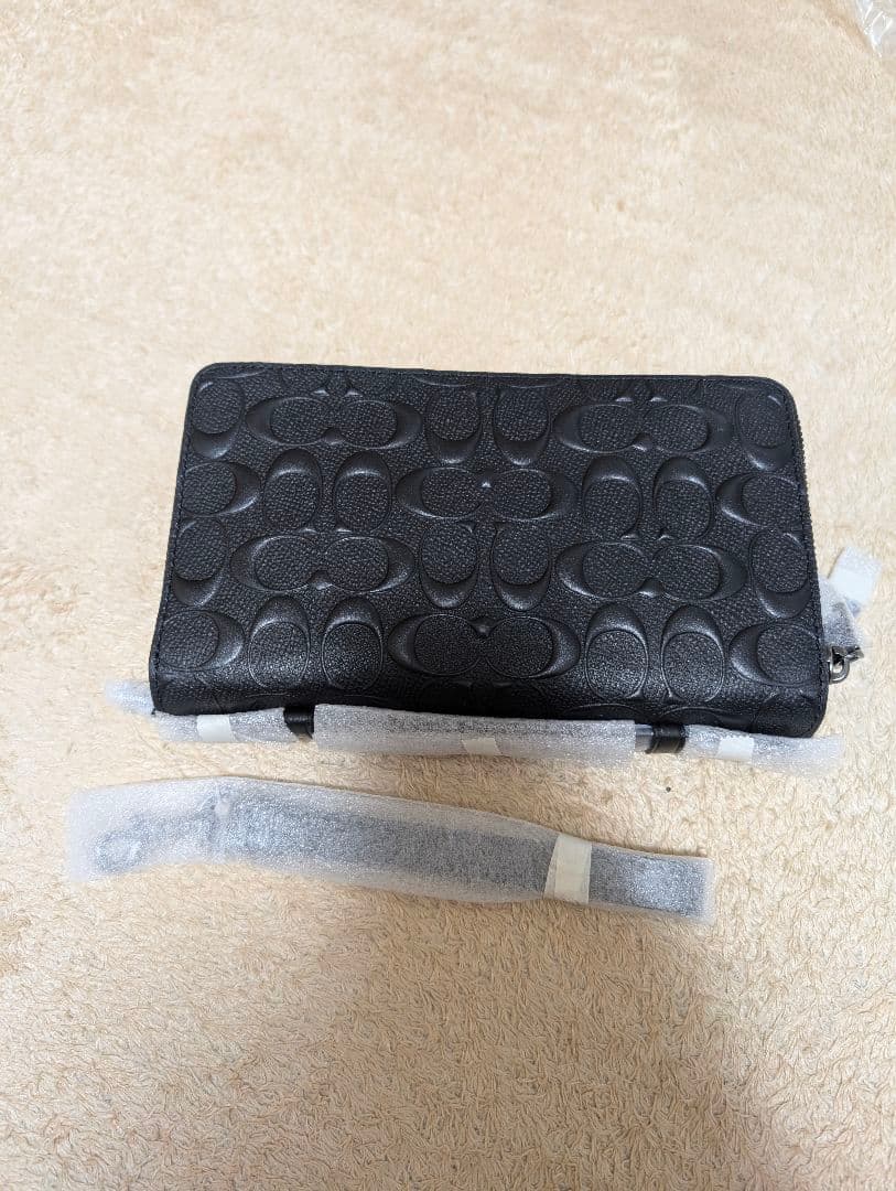 COACH ダブルジップトラベルオーガナイザー　シグネチャーレザー