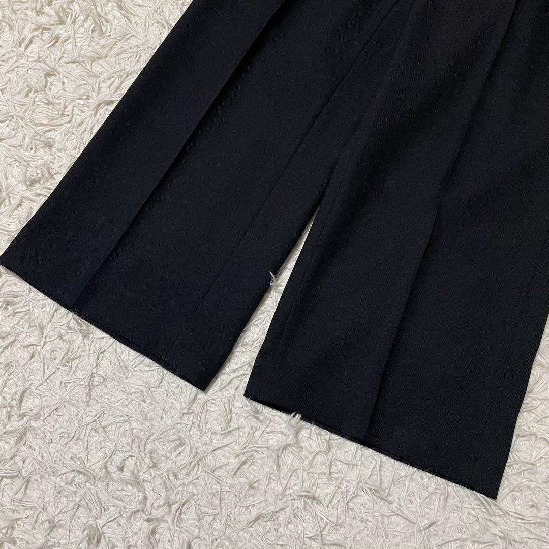 【美品】オリヒカ ライム パンツスーツ セットアップ ノーカラー L ブラック