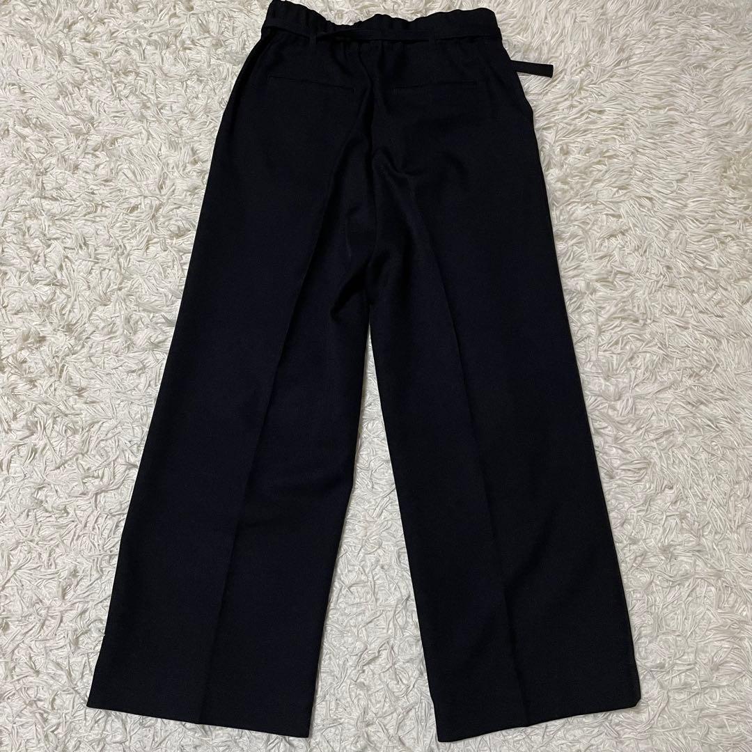 【美品】オリヒカ ライム パンツスーツ セットアップ ノーカラー L ブラック