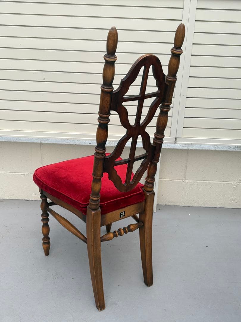 アンティーク家具 椅子 木製 ベロア 洋風 ヴィンテージチェア　コスガ