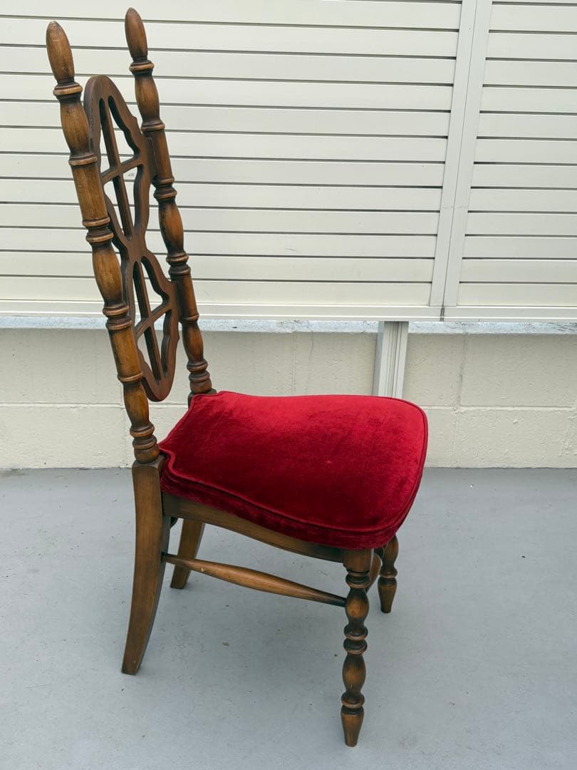 アンティーク家具 椅子 木製 ベロア 洋風 ヴィンテージチェア　コスガ