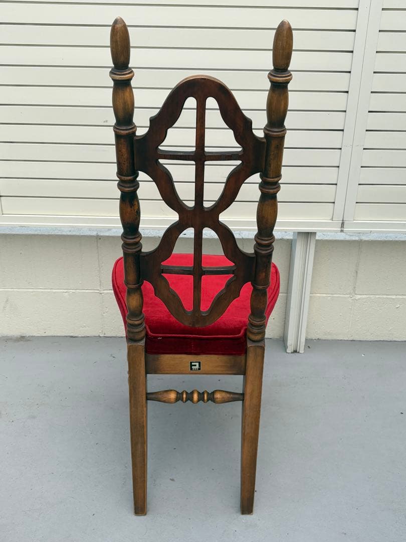 アンティーク家具 椅子 木製 ベロア 洋風 ヴィンテージチェア　コスガ