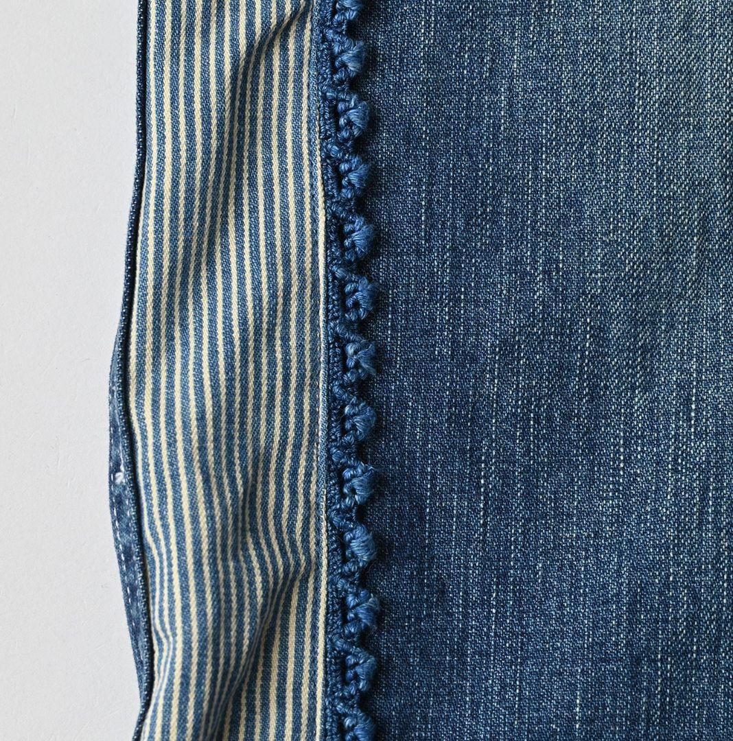 45R★麦比古デニムの908ペインターパンツ遖加工（happy刺し子）今季