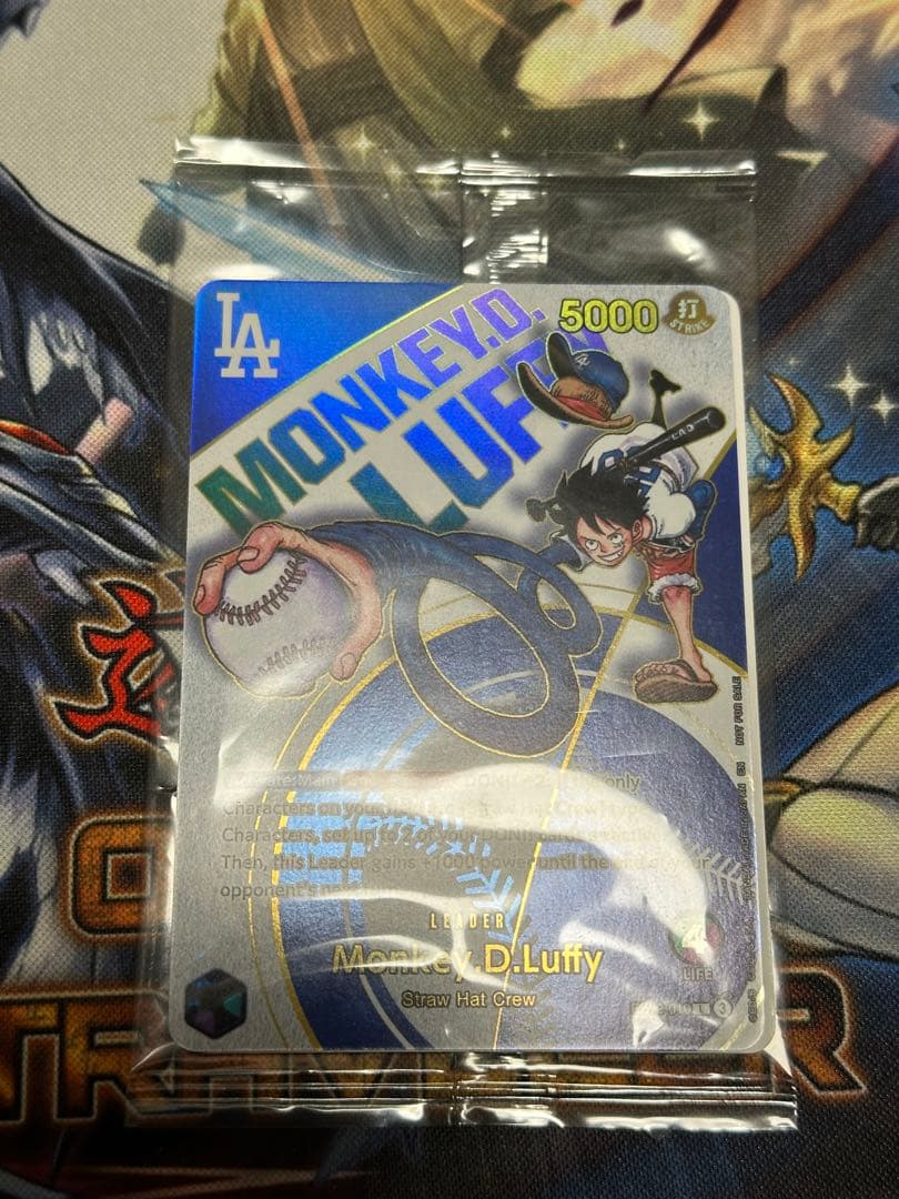 【新品未開封】モンキーDルフィ　ドジャース　プロモ　EB02-010