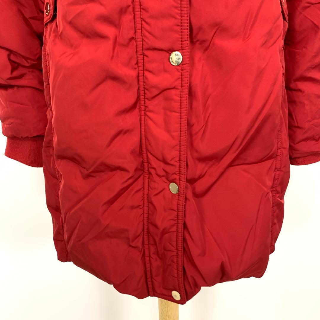 LA9190 ケイトスペードニューヨーク ダウンコート 赤 ポリエステル M