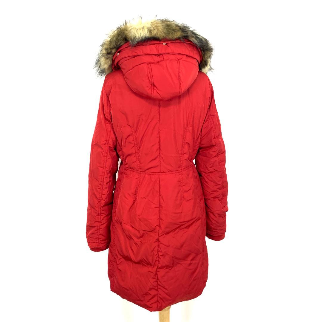 LA9190 ケイトスペードニューヨーク ダウンコート 赤 ポリエステル M